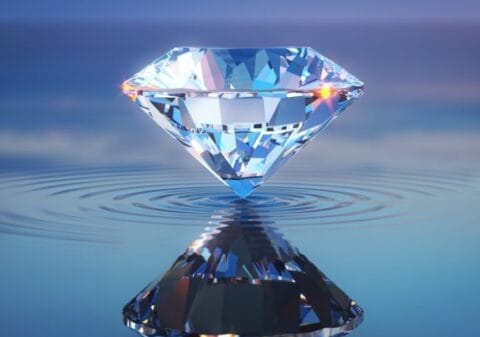 Close-up of Swarovski crystals used in wedding veils for a sparkling bridal touch.